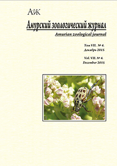 Обложка издания "Амурский зоологический журнал" (т. VII, № 4)