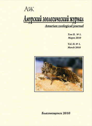 Обложка издания "Амурский зоологический журнал" (т. II, № 1)
